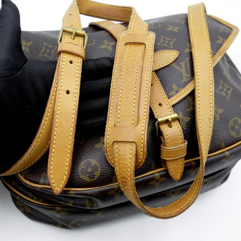 Louis Vuitton 經典SAUMUR 30,小號雙子星,路易威登,LV,斜背包,旅行包,正品,現貨,免運-37