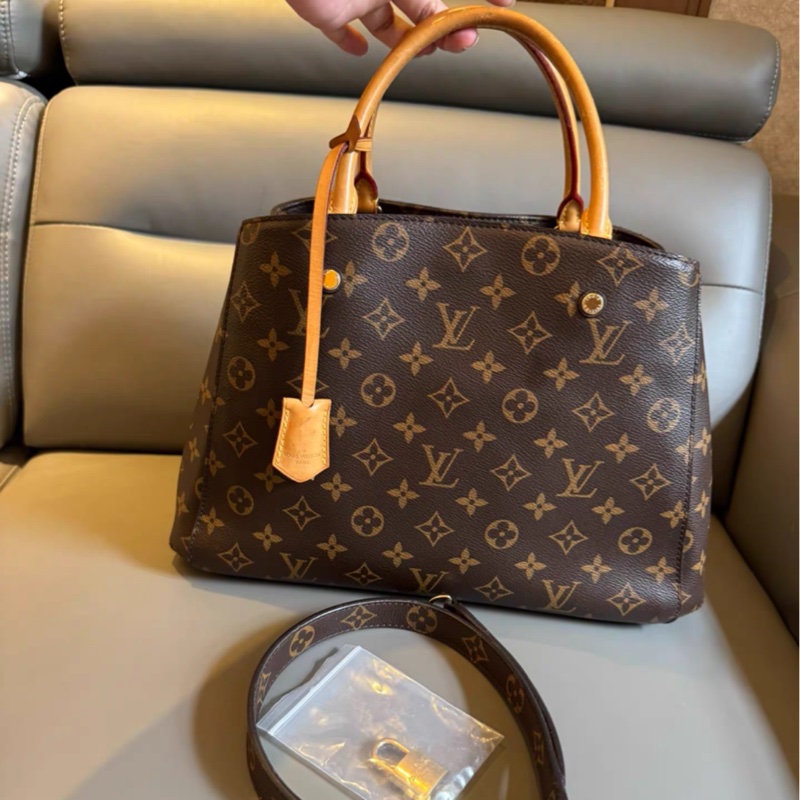 LV 路易威登經典老花蒙田中號-0