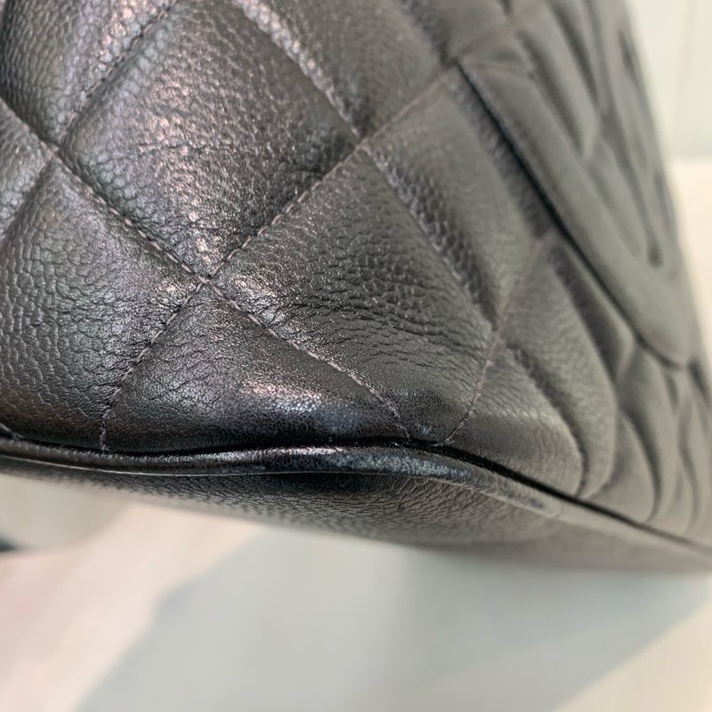 CHANEL 希爾頓魚子醬中古黑金XB221-7