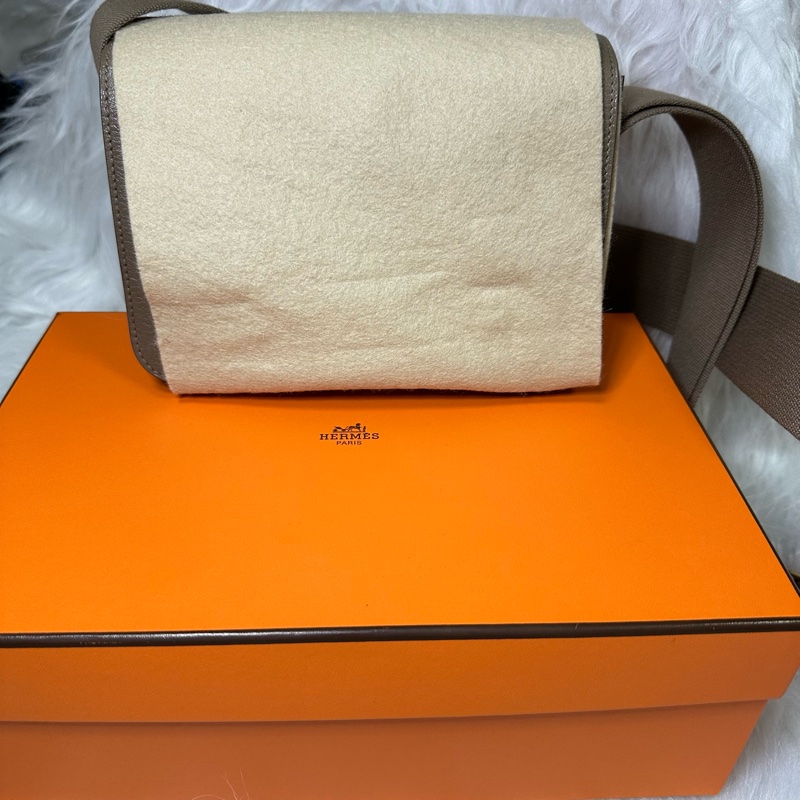 Hermes 愛馬仕 Geta 木屐包 大象灰-17