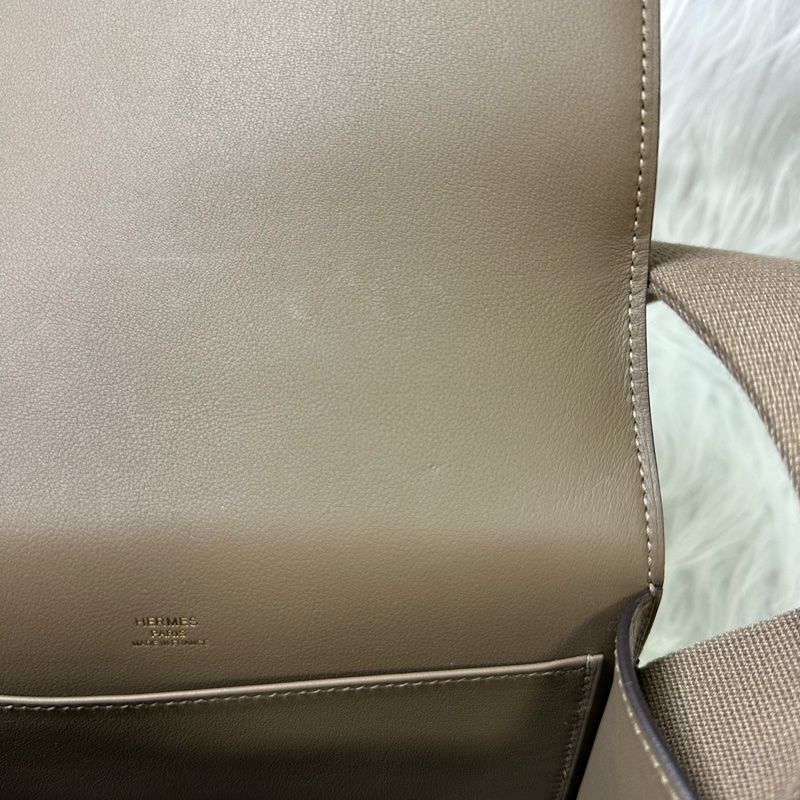 Hermes 愛馬仕 Geta 木屐包 大象灰-20