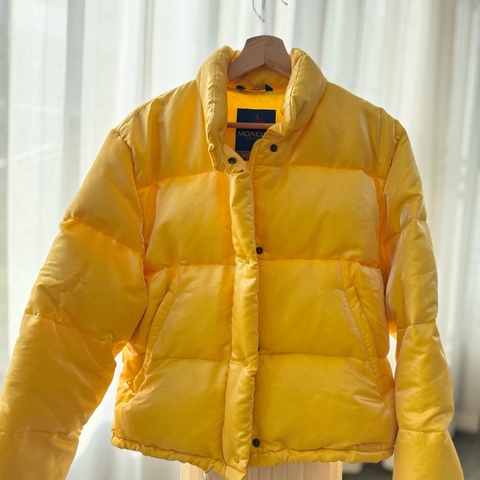 🌸 【Moncler Grenoble 經典復古款羽絨外套｜亮黃色｜Size 0】