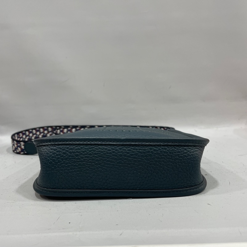Hermes 松柏綠TC皮銀釦Mini Evelyne 16 B刻-4