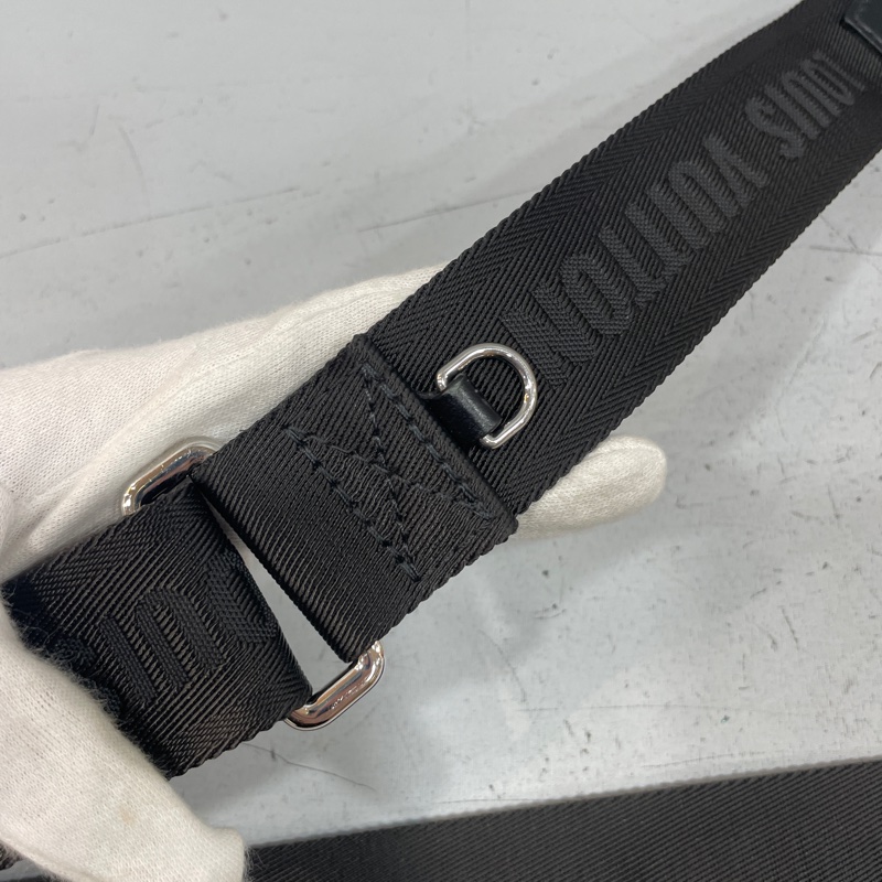 限量款✨Louis Vuitton N50036彩色棋盤格PVC拼牛皮銀釦斜背包 郵差包-13