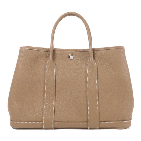 HERMES Negonda皮革Garden Party TPM銀扣手挽袋