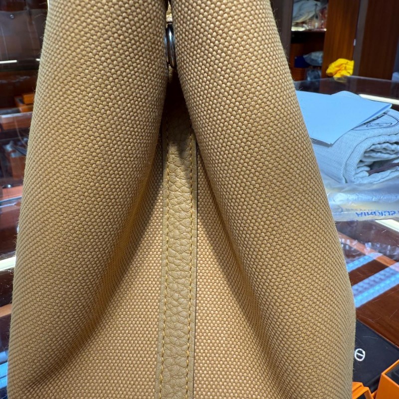 ✨持有香港正品正貨標籤(只做全新)✨ Hermes Garden Party 30 沙灘金 (帆布)-1