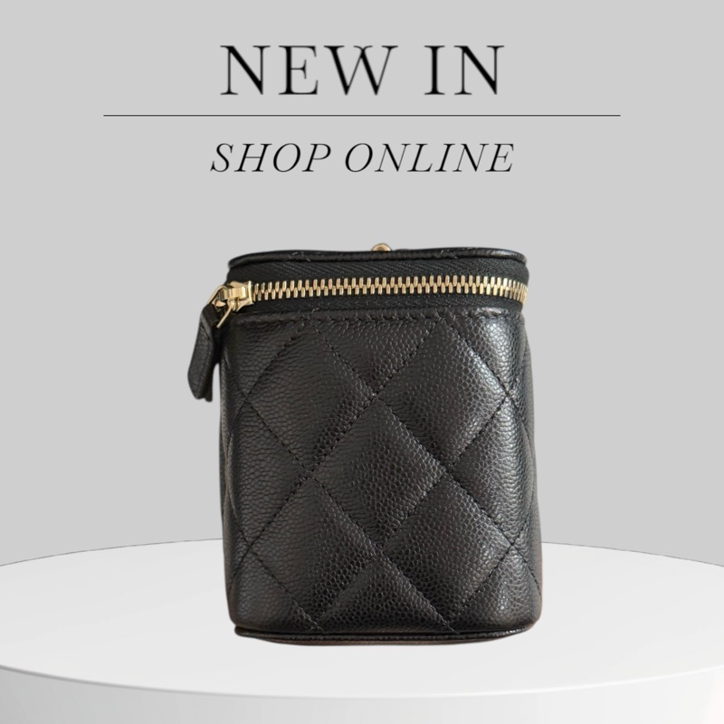 Chanel Caviar Vanity 荔枝皮長盒子金扣-2