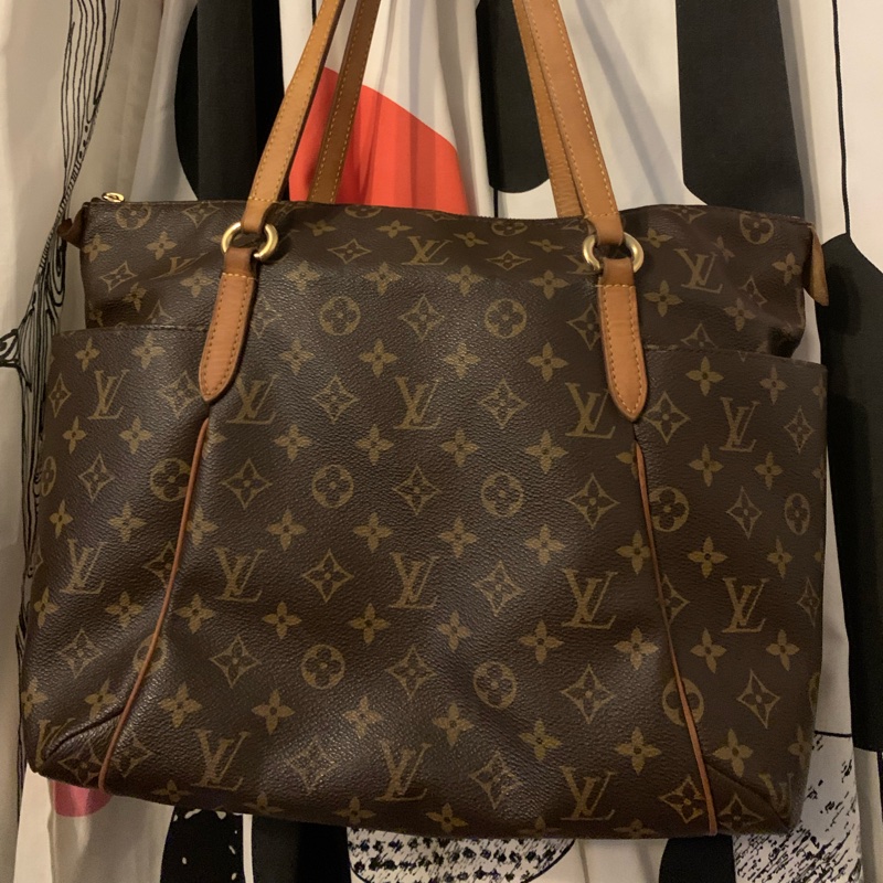 Louis Vuitton 老花雙口袋拉鍊包m56689媽媽包 奶瓶包 肩背包 托特包-7