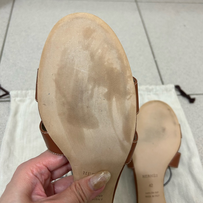 Hermes 經典H涼鞋 、經典棕色(大腳者的福利)-22