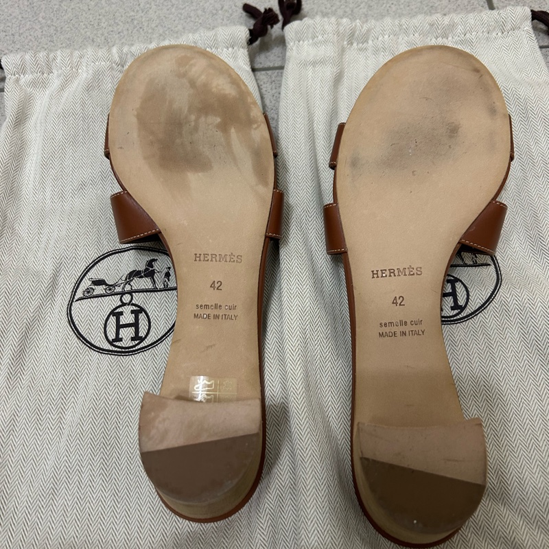 Hermes 經典H涼鞋 、經典棕色(大腳者的福利)-26
