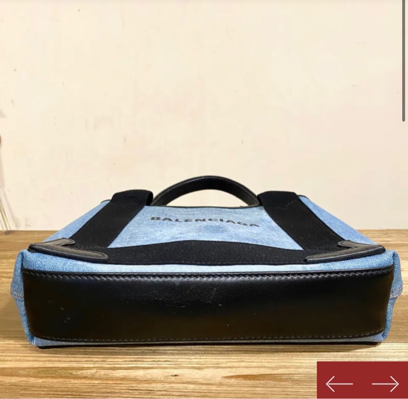 Balenciaga 小號牛仔籃斜背包-6