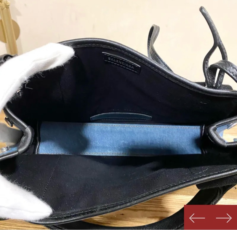 Balenciaga 小號牛仔籃斜背包-7