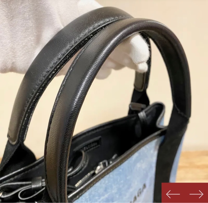 Balenciaga 小號牛仔籃斜背包-9