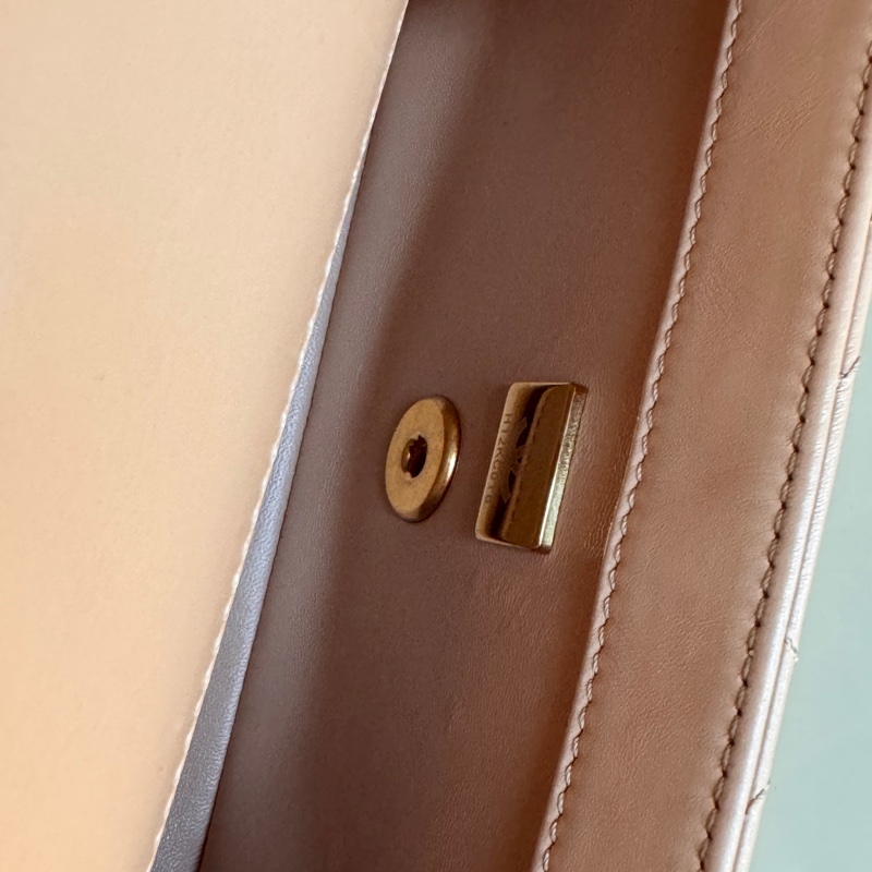 CHANEL焦糖棕金珠包-6