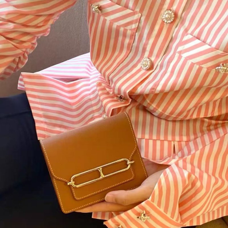 Hermes Roulis Slim金棕色豬鼻子 12.5*10  全新閒置配件盒子塵袋-0