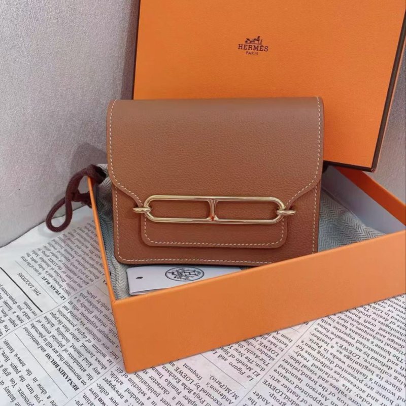 Hermes Roulis Slim金棕色豬鼻子 12.5*10  全新閒置配件盒子塵袋-1