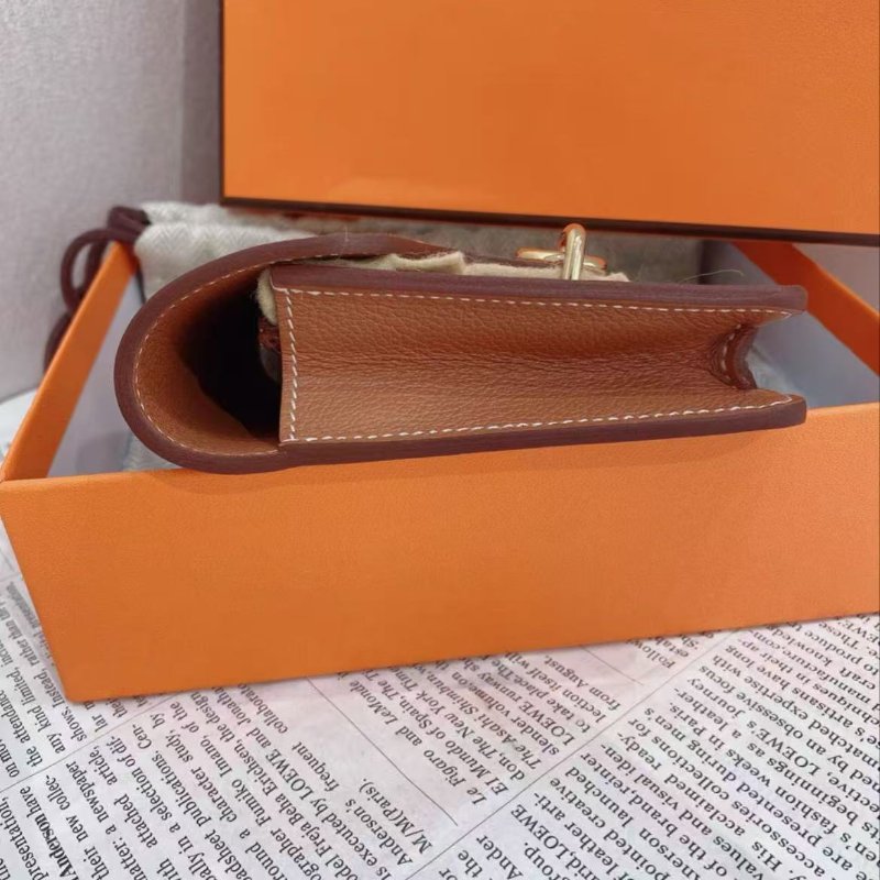 Hermes Roulis Slim金棕色豬鼻子 12.5*10  全新閒置配件盒子塵袋-5