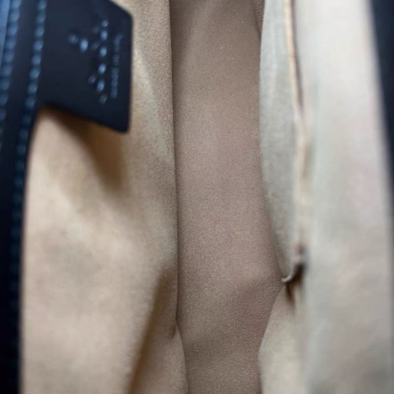 Gucci padlock月光寶盒 大號 黑色壓紋鏈條包 99新 配件塵袋-6