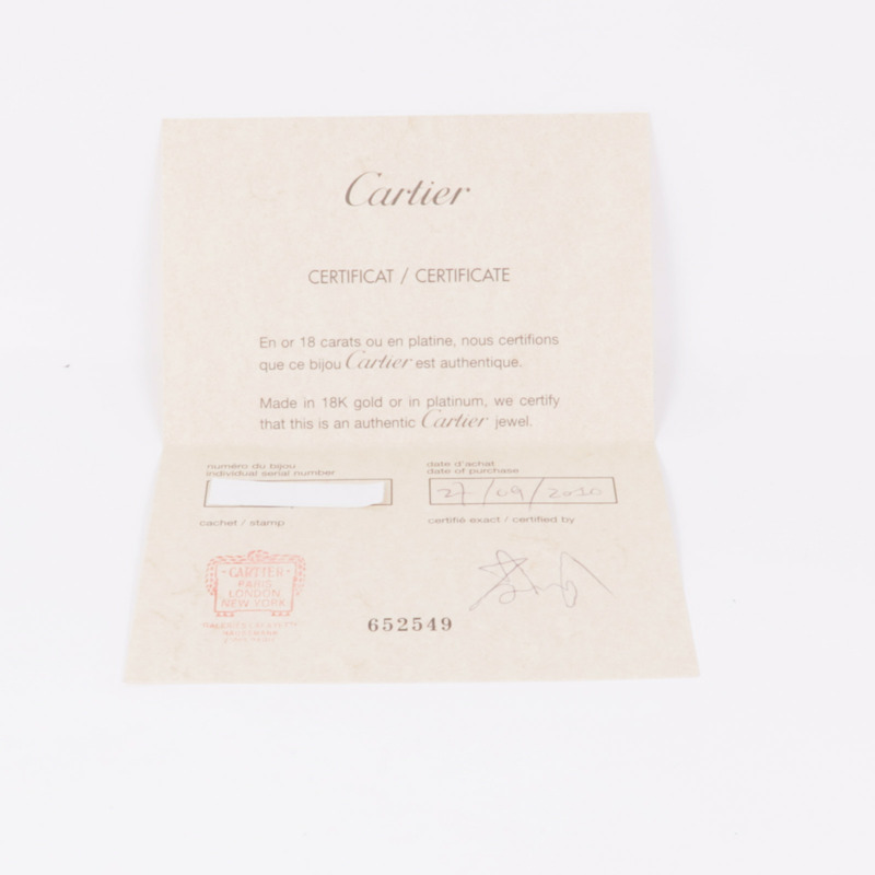 CARTIER 18K白金Love Diamond Necklace鑽石項鍊-8