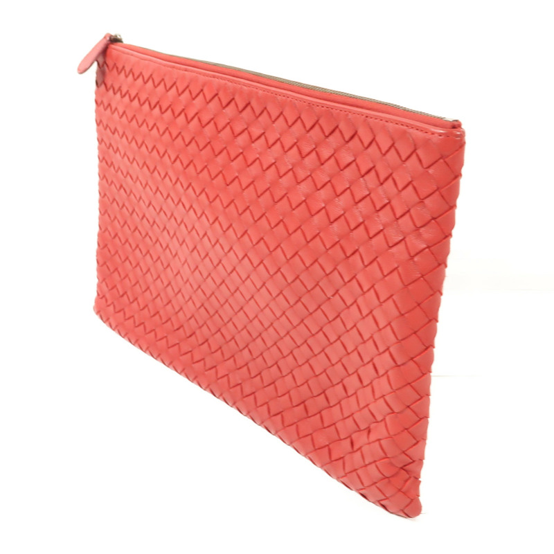 BOTTEGA VENETA 羊皮皮革Pouch金扣手拿包-2