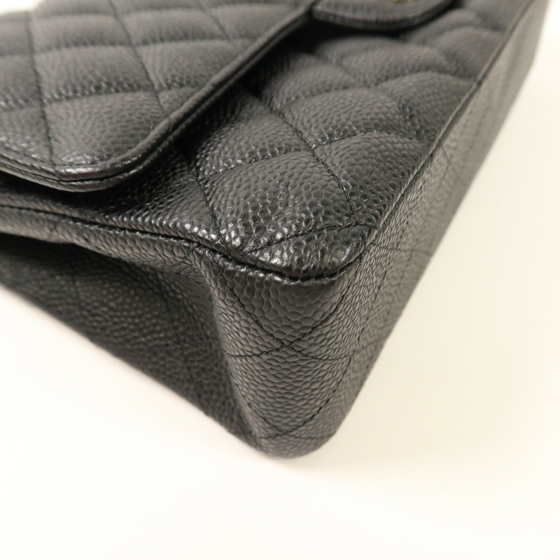 CHANEL 牛皮皮革Classic 25銀扣鏈帶肩背袋-4