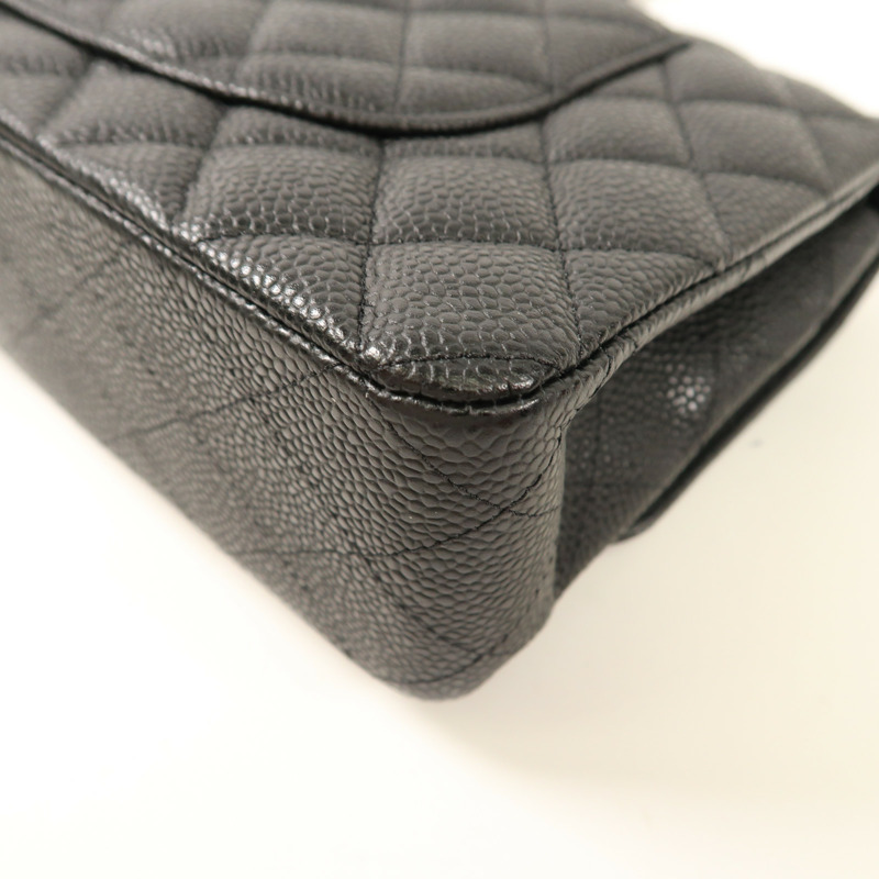 CHANEL 牛皮皮革Classic 25銀扣鏈帶肩背袋-7