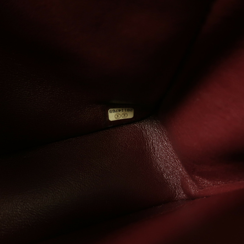 CHANEL 牛皮皮革Classic 25銀扣鏈帶肩背袋-14