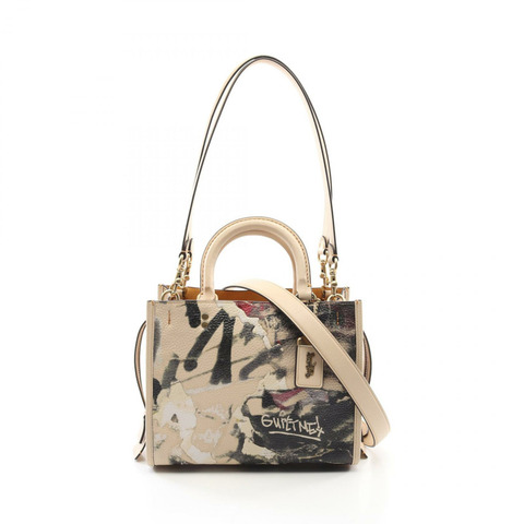 COACH COACH × MINT + SERF 手提包 CD704 皮革 米色 黑色 多色 二手 女款