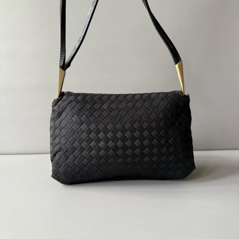 Bottega Veneta Intrecciato satin evening bag 中古BV晚宴包-2