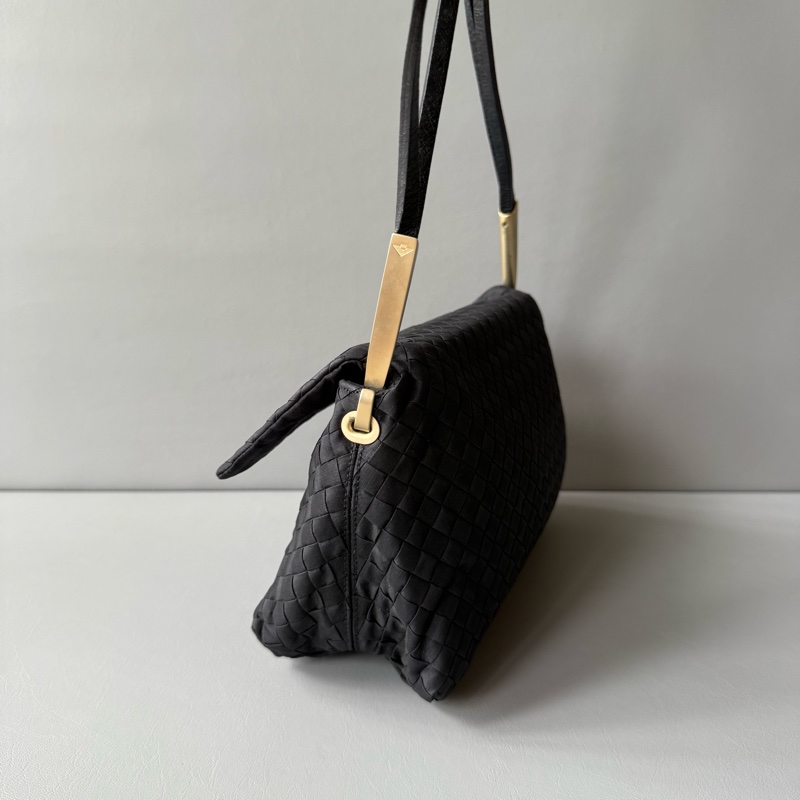 Bottega Veneta Intrecciato satin evening bag 中古BV晚宴包-3