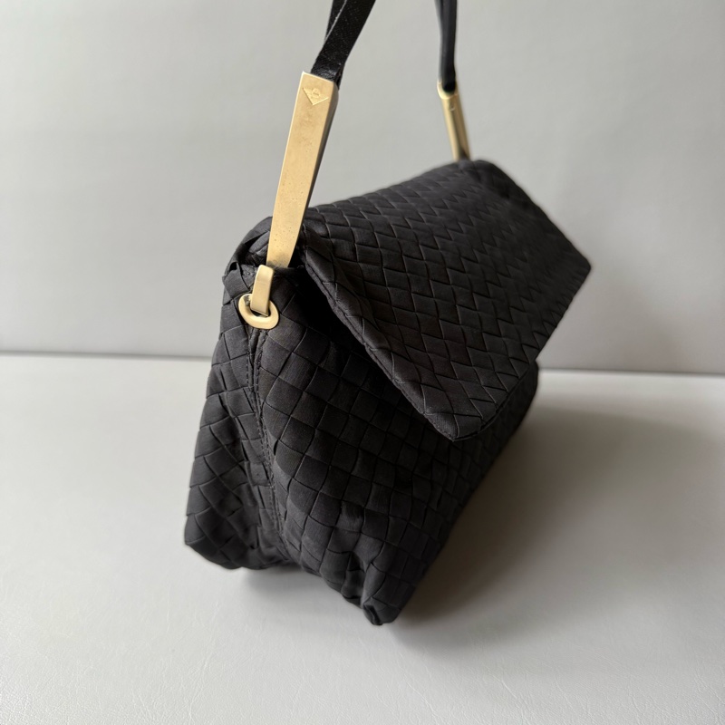 Bottega Veneta Intrecciato satin evening bag 中古BV晚宴包-4