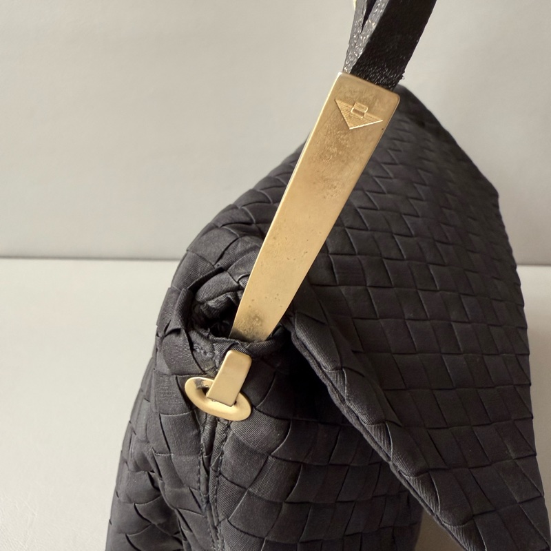 Bottega Veneta Intrecciato satin evening bag 中古BV晚宴包-5