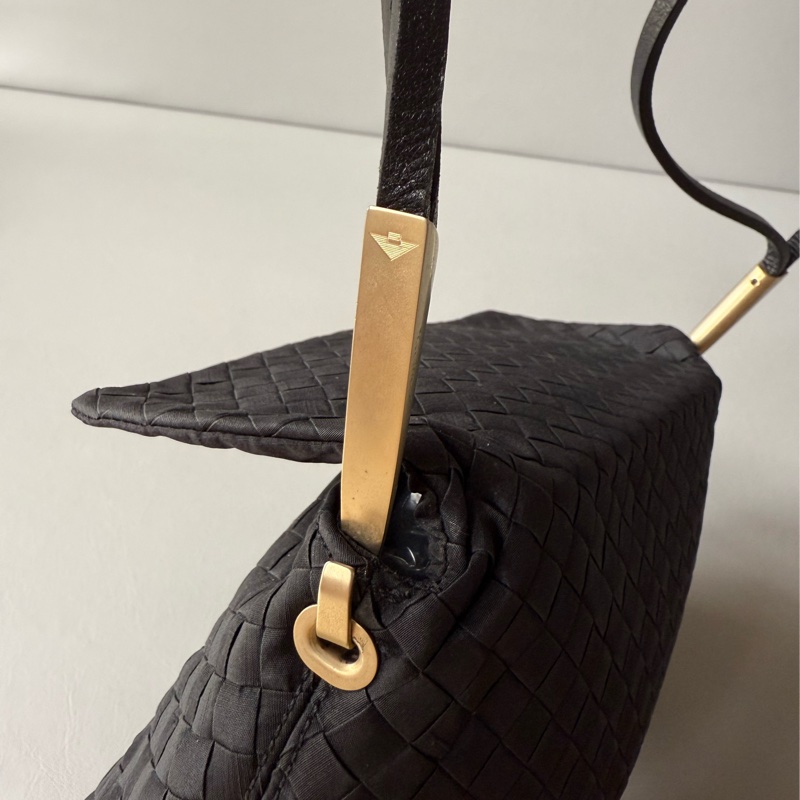 Bottega Veneta Intrecciato satin evening bag 中古BV晚宴包-6