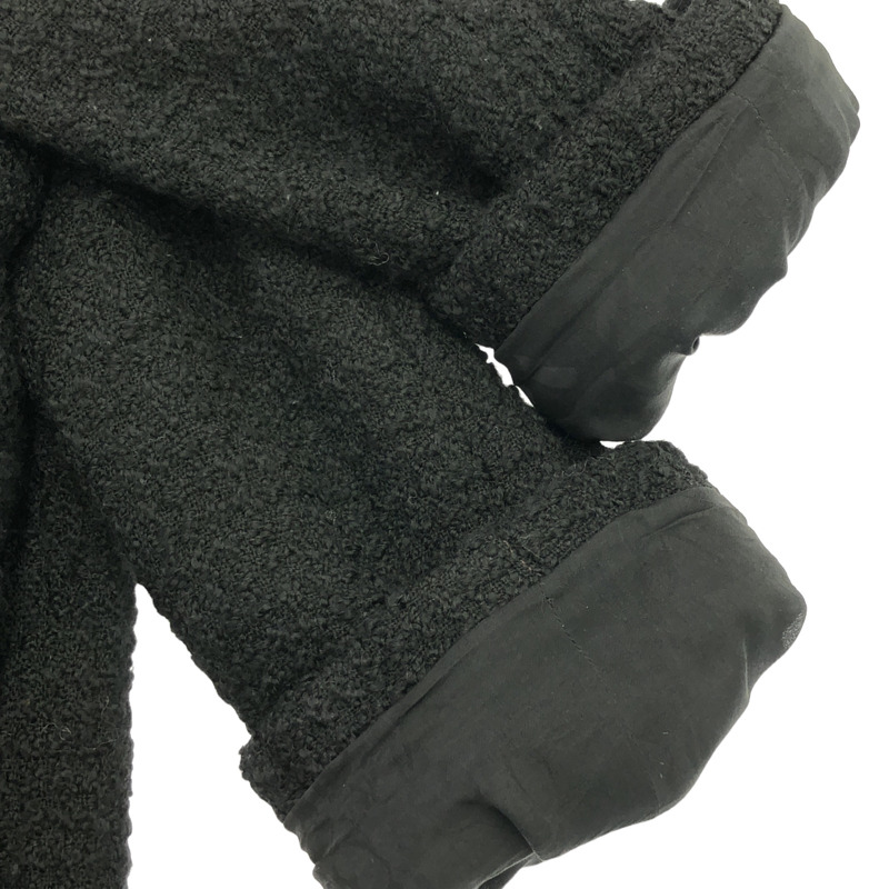 香奈兒斜紋軟呢外套 其他外套 羊毛 黑色 二手 女-9