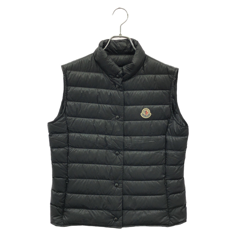 MONCLER 男士尼龍羽絨背心，黑色，3號，二手。-0
