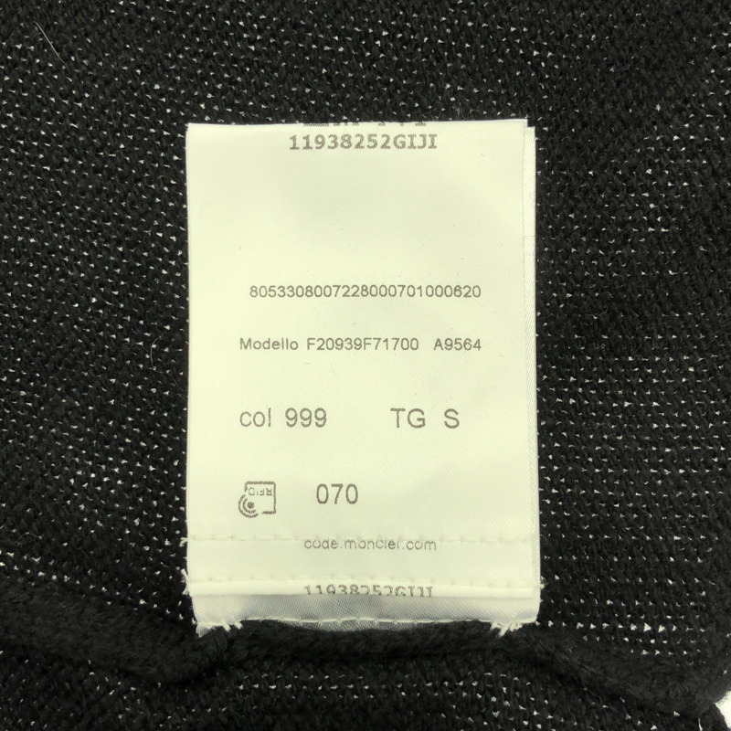 MONCLER 毛衣 針織 羊毛 黑色 二手 男款-5