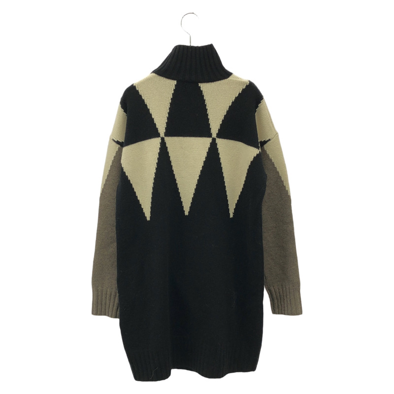 MAX MARA 針織洋裝 黑色 淺米色 洋裝 羊毛 黑色 二手 女款-1