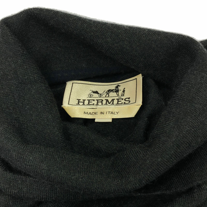 HERMES 針織 針織 羊毛 灰色 二手 女款-4