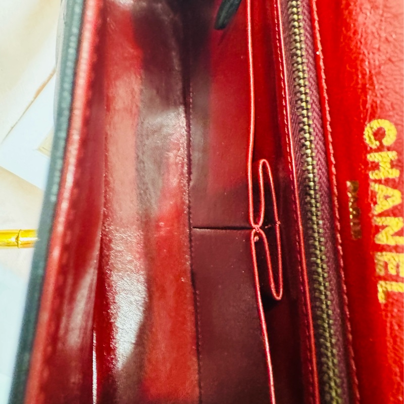 Chanel 香奈兒 老香 Vintage 巴黎限定鴛鴦釦CF金鍊包-27