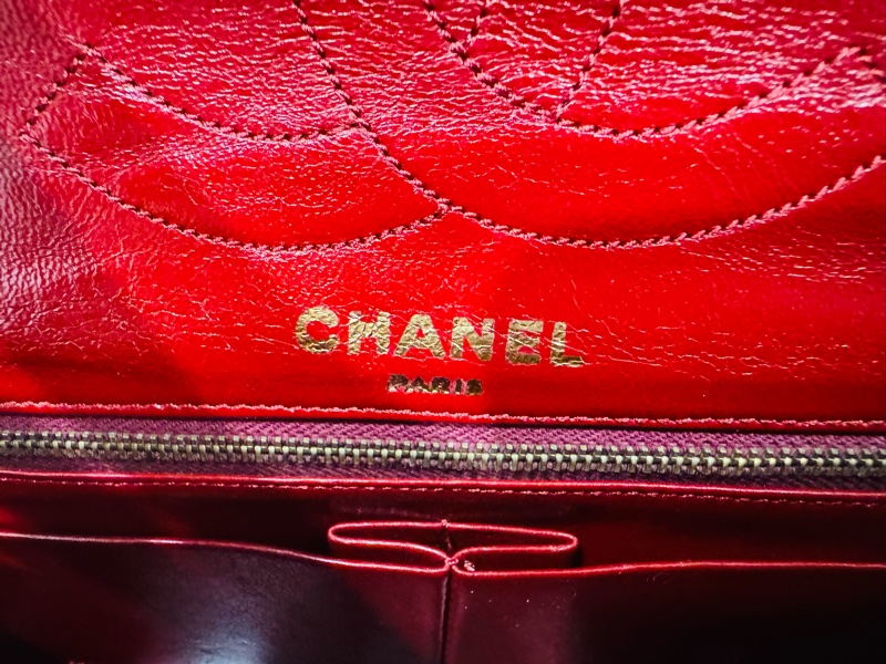 Chanel 香奈兒 老香 Vintage 巴黎限定鴛鴦釦CF金鍊包-31