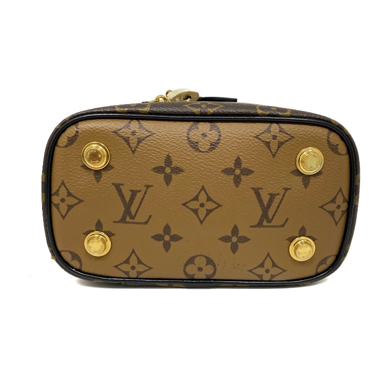 △ Louis Vuitton 路易威登 Vanity Brown Coated Canvas Monogram Chain Vanity Case M45165 啡色塗層帆布經典花紋鏈條化妝袋 M45165 -257008205-5