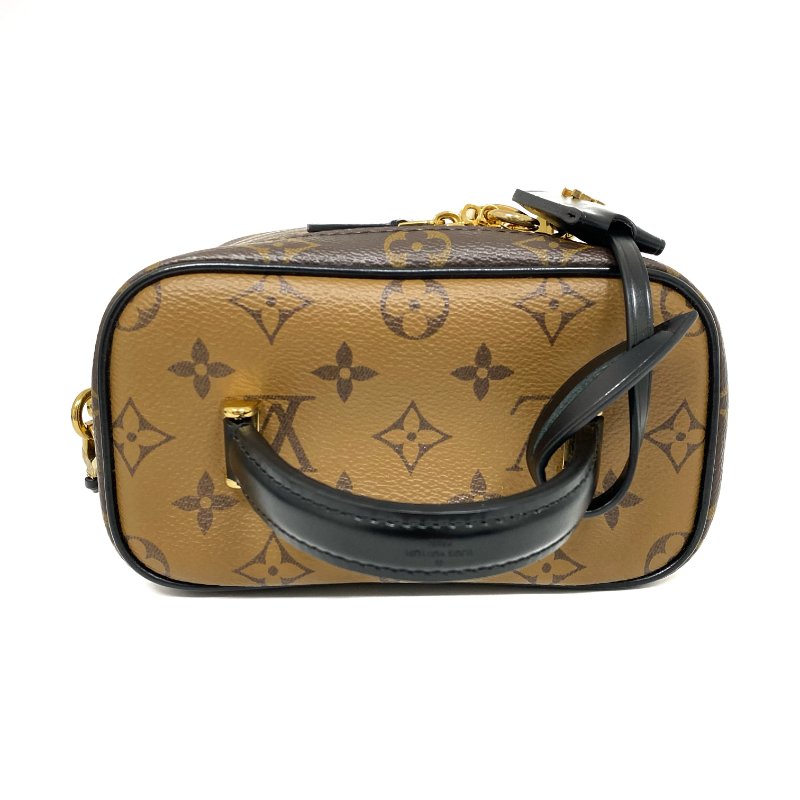 △ Louis Vuitton 路易威登 Vanity Brown Coated Canvas Monogram Chain Vanity Case M45165 啡色塗層帆布經典花紋鏈條化妝袋 M45165 -257008205-6