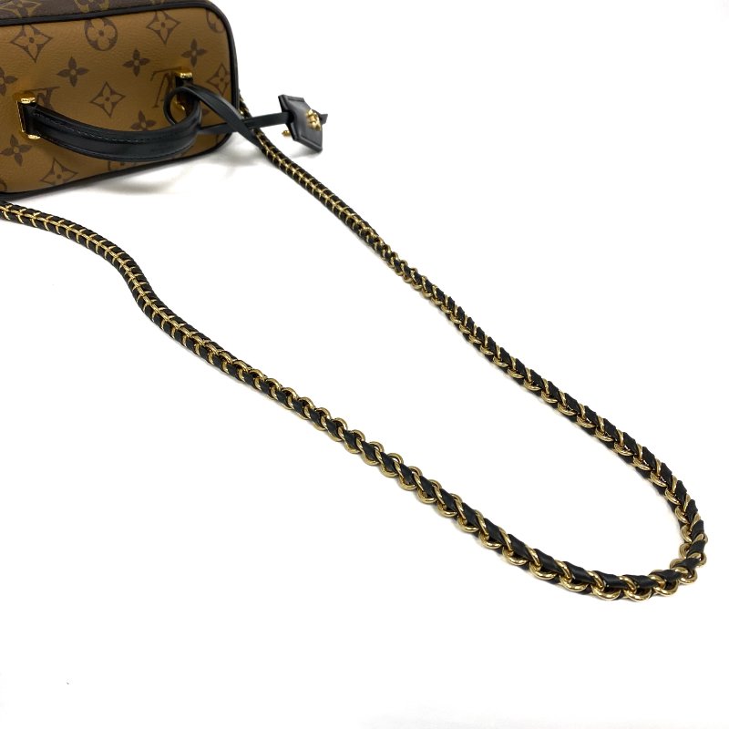 △ Louis Vuitton 路易威登 Vanity Brown Coated Canvas Monogram Chain Vanity Case M45165 啡色塗層帆布經典花紋鏈條化妝袋 M45165 -257008205-7