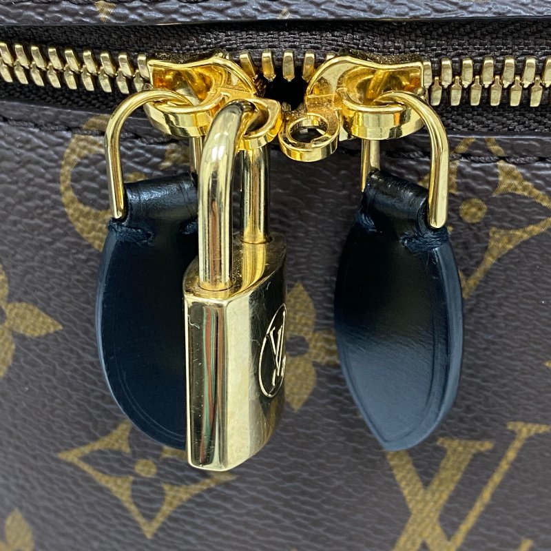△ Louis Vuitton 路易威登 Vanity Brown Coated Canvas Monogram Chain Vanity Case M45165 啡色塗層帆布經典花紋鏈條化妝袋 M45165 -257008205-12