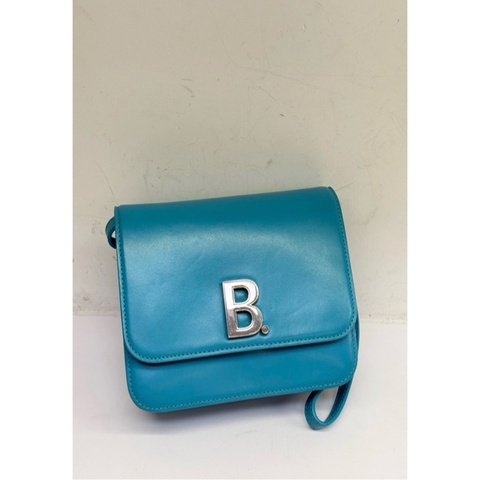 Balenciaga 藍色風琴包斜背包