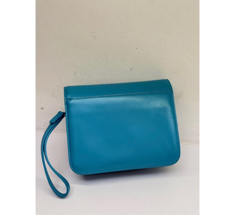 Balenciaga 藍色風琴包斜背包-1