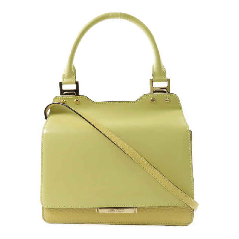 JIMMY CHOO 牛皮皮革Shoulder Bag金扣手挽肩背兩用袋-0