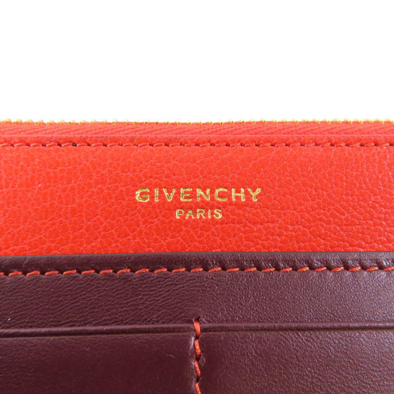 GIVENCHY 牛皮皮革Pouch金扣手拿包-6