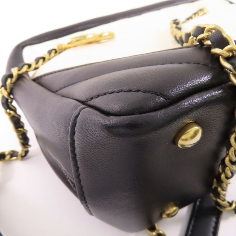 CHANEL 羊皮皮革Chain Shoulder鏈帶肩背袋-12