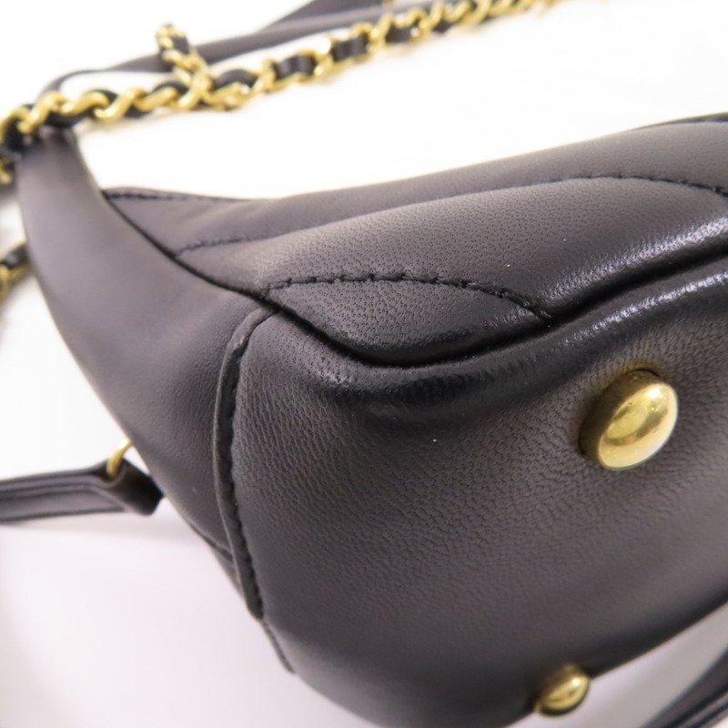 CHANEL 羊皮皮革Chain Shoulder鏈帶肩背袋-14